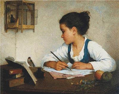 (image for) A Girl Writing